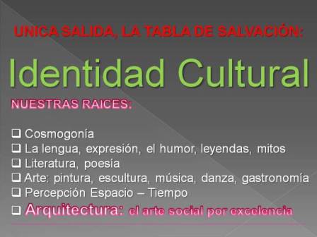 Conferencia Identidad Cultural y Globalización